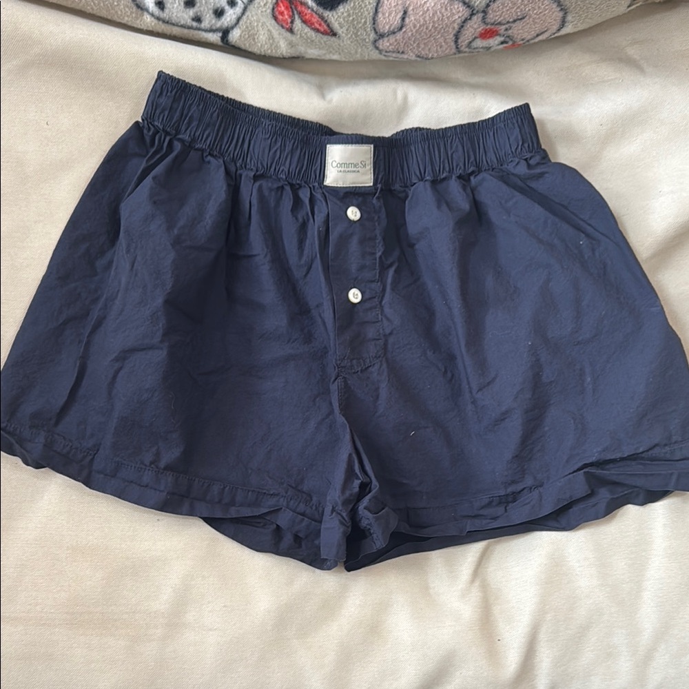 Comme Si Navy Blue Boxer Shorts